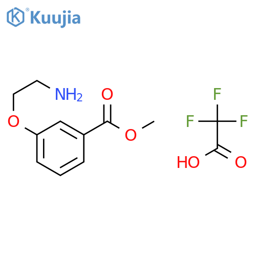 Benzoic acid, 3-(2-aminoethoxy)-, methyl ester, trifluoroacetate structure