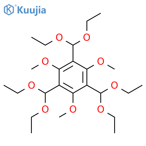 Benzene, 1,3,5-tris(diethoxymethyl)-2,4,6-trimethoxy- structure