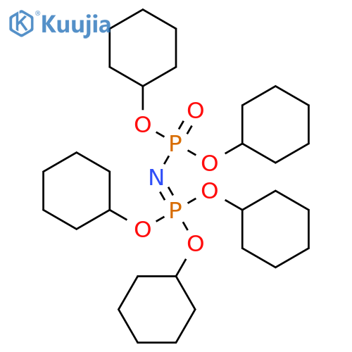 Phosphorimidic acid, [bis(cyclohexyloxy)phosphinyl]-, tricyclohexyl ester structure