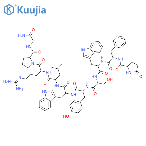 LHRH, pglu(1)-phe(2)-trp(3,6)- structure