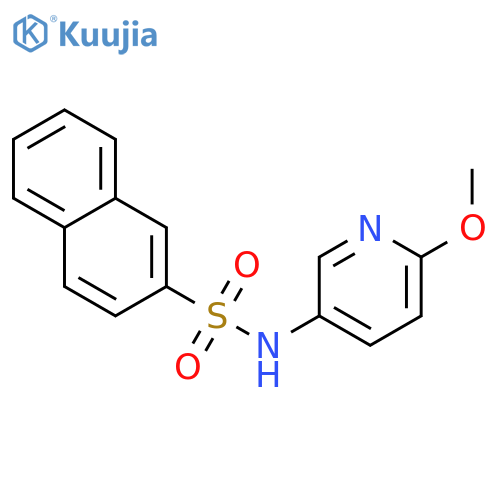 2-Naphthalenesulfonamide, N-(6-methoxy-3-pyridinyl)- structure