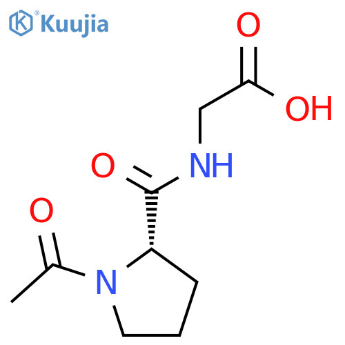 Glycine, N-(1-acetyl-L-prolyl)- structure