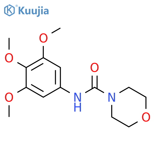 N-(3,4,5-trimethoxyphenyl)morpholine-4-carboxamide structure