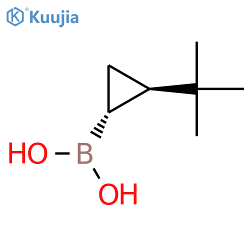 [(1R,2R)-2-(2-Methyl-2-propanyl)cyclopropyl]boronic acid structure