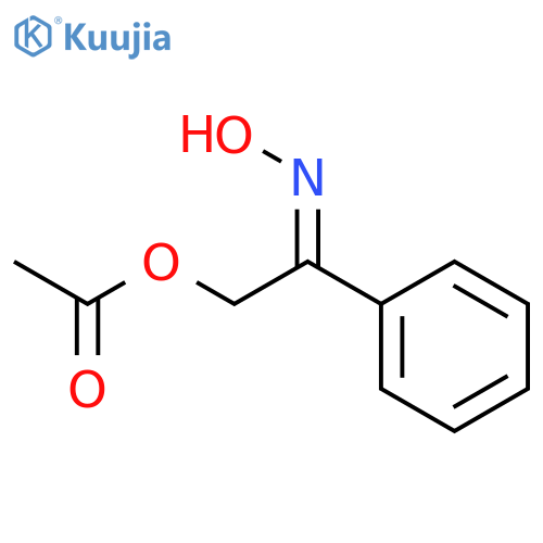 2-(Hydroxyimino)-2-phenylethyl acetate structure