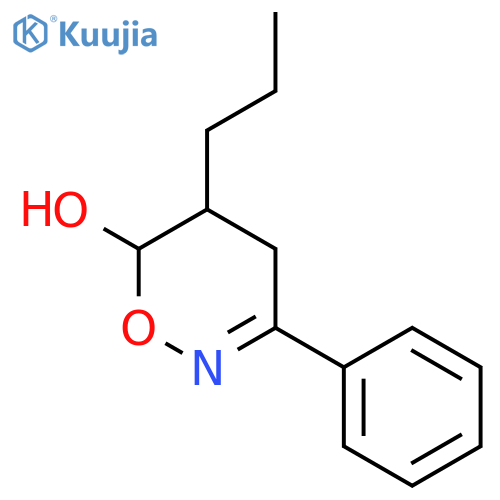 4H-1,2-OXAZIN-6-OL, 5,6-DIHYDRO-3-PHENYL-5-PROPYL- structure