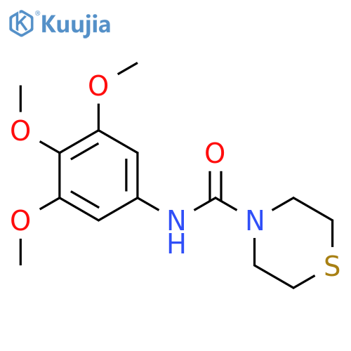 N-(3,4,5-trimethoxyphenyl)thiomorpholine-4-carboxamide structure