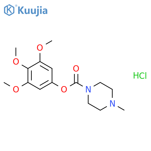 3,4,5-trimethoxyphenyl 4-methylpiperazine-1-carboxylate hydrochloride structure