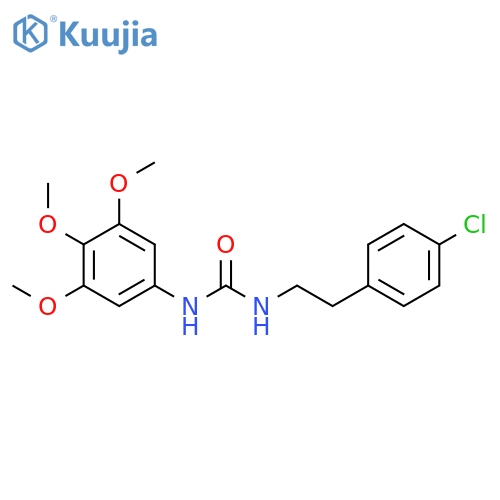 1-[2-(4-chlorophenyl)ethyl]-3-(3,4,5-trimethoxyphenyl)urea structure