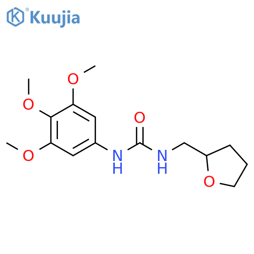 1-(tetrahydrofuran-2-ylmethyl)-3-(3,4,5-trimethoxyphenyl)urea structure