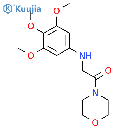 3,4,5-trimethoxy-N-(2-morpholin-4-yl-2-oxoethyl)aniline structure