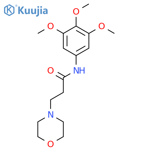 4-Morpholinepropanamide,N-(3,4,5-trimethoxyphenyl)- structure