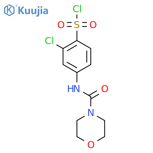 2-Chloro-4-(morpholine-4-carbonylamino)benzenesulfonyl Chloride structure