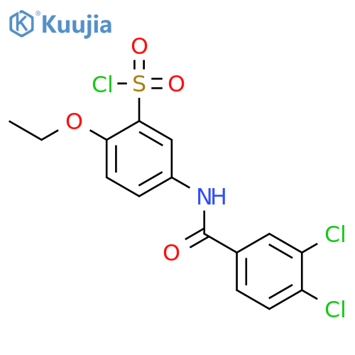 5-(3,4-DICHLORO-BENZOYLAMINO)-2-ETHOXY-BENZENESULFONYL CHLORIDE structure