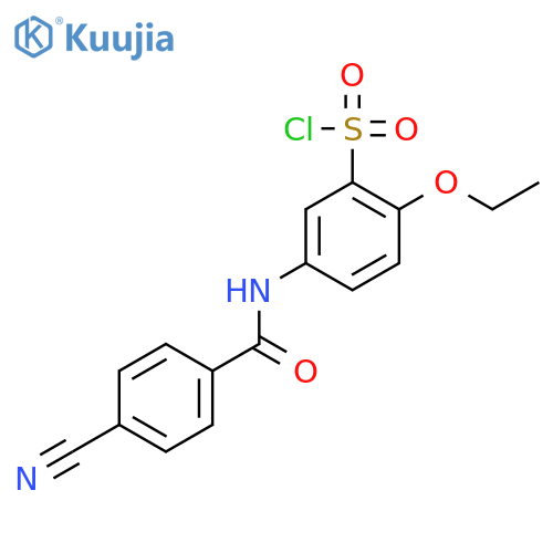 5-(4-Cyanobenzoylamino)-2-ethoxy-benzenesulfonyl chloride structure