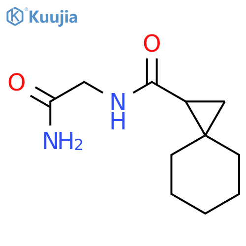 Spiro[2.5]octane-1-carboxamide, N-(2-amino-2-oxoethyl)-, (1R)- structure