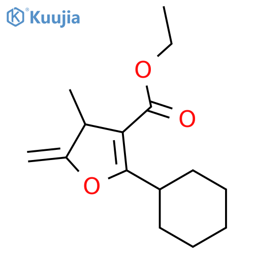 Ethyl 5-cyclohexyl-3-methyl-2-methylidene-3h-furan-4-carboxylate structure