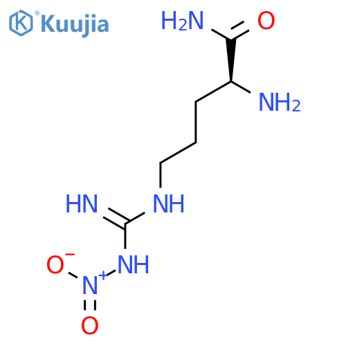 Pentanamide, 2-amino-5-[[imino(nitroamino)methyl]amino]-, (S)- structure