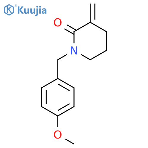 1-[(4-Methoxyphenyl)methyl]-3-methylidenepiperidin-2-one structure