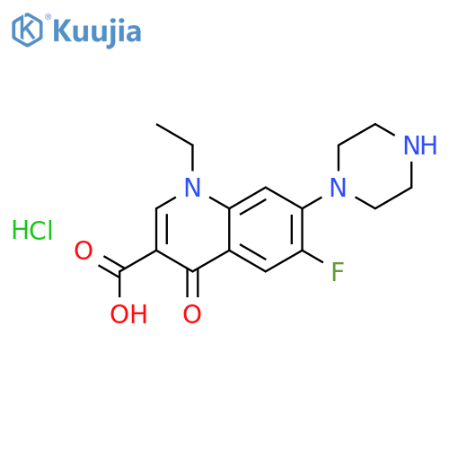 Norfloxacin hydrochloride structure