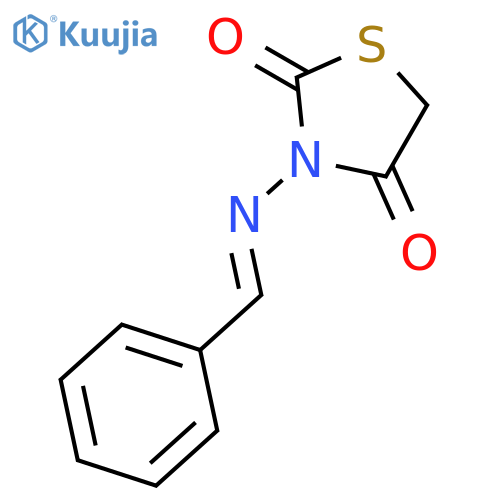 2,4-Thiazolidinedione, 3-[(phenylmethylene)amino]- structure