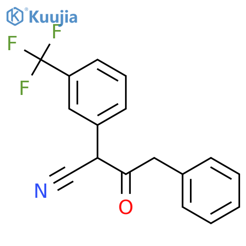 beta-oxo-alpha-[3-(trifluoromethyl)phenyl]benzenebutyronitrile structure
