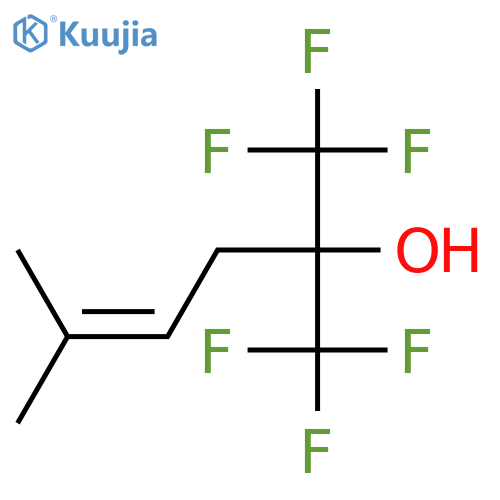 4-HEXEN-2-OL, 1,1,1-TRIFLUORO-5-METHYL-2-(TRIFLUOROMETHYL)- structure