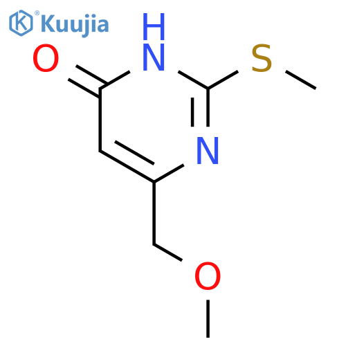 6-(Methoxymethyl)-2-(methylthio)pyrimidin-4(3H)-one structure