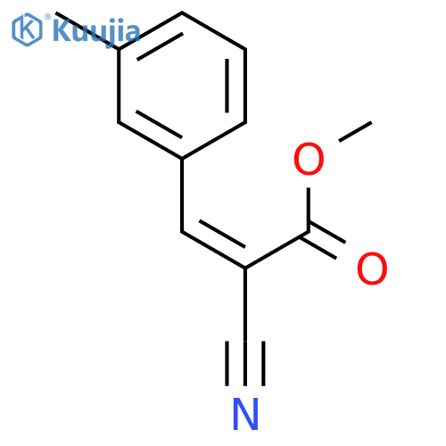 2-Propenoic acid, 2-cyano-3-(3-methylphenyl)-, methyl ester structure