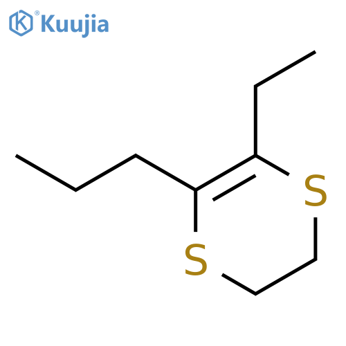 1,4-Dithiin, 2-ethyl-5,6-dihydro-3-propyl- structure