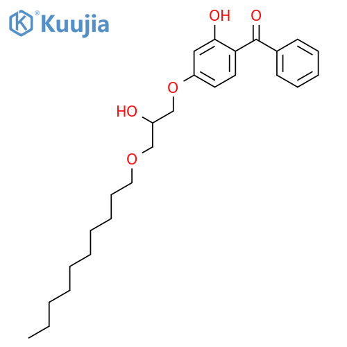[4-[3-(decyloxy)-2-hydroxypropoxy]-2-hydroxyphenyl] phenyl ketone structure