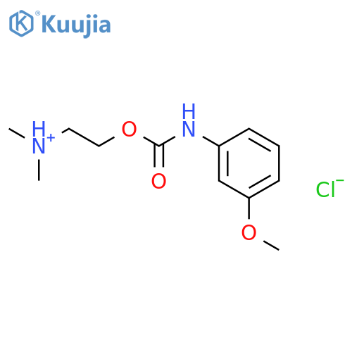 2-{[(3-methoxyphenyl)carbamoyl]oxy}-N,N-dimethylethanaminium chloride structure