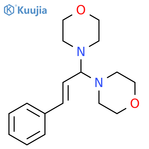 Morpholine, 4,4'-(3-phenyl-2-propenylidene)bis- structure