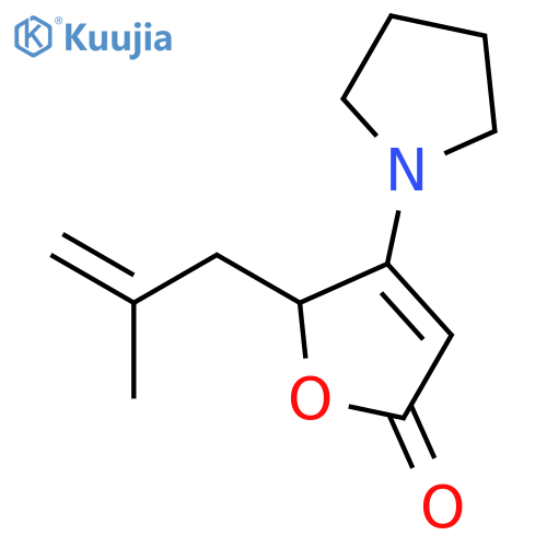 2(5H)-Furanone, 5-(2-methyl-2-propenyl)-4-(1-pyrrolidinyl)- structure