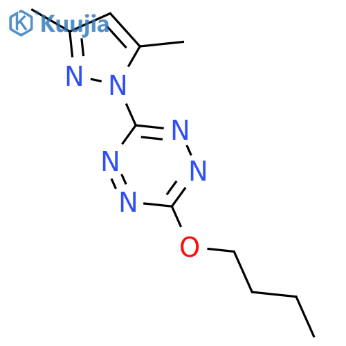 1,2,4,5-TETRAZINE, 3-BUTOXY-6-(3,5-DIMETHYL-1H-PYRAZOL-1-YL)- structure