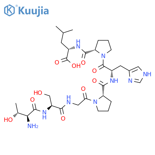 L-LEUCINE, L-THREONYL-L-SERYLGLYCYL-L-PROLYL-L-HISTIDYL-L-PROLYL- structure