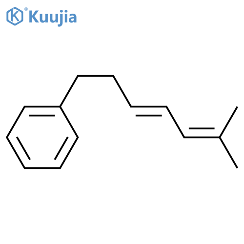 [(3E)-6-methylhepta-3,5-dienyl]benzene structure