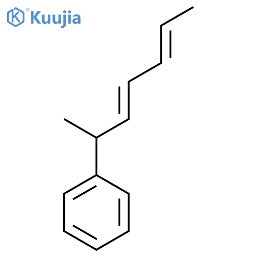 (2E,4E)-6-Phenyl-2,4-heptadiene structure