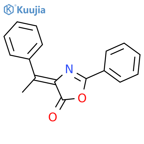 5(4H)-OXAZOLONE, 2-PHENYL-4-(1-PHENYLETHYLIDENE)- structure
