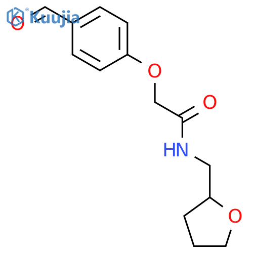 2-(4-Formylphenoxy)-N-(tetrahydro-2-furanylmethyl)acetamide structure