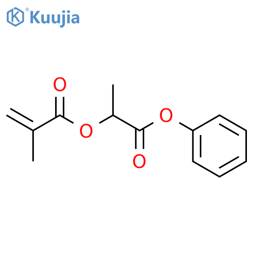 2-PROPENOIC ACID, 2-METHYL-, 1-METHYL-2-OXO-2-PHENOXYETHYL ESTER structure