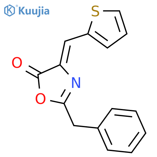 5(4H)-Oxazolone, 2-(phenylmethyl)-4-(2-thienylmethylene)- structure