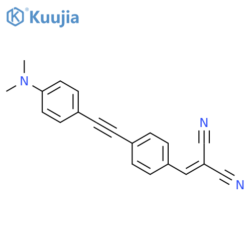 Propanedinitrile,[[4-[[4-(dimethylamino)phenyl]ethynyl]phenyl]methylene]- structure