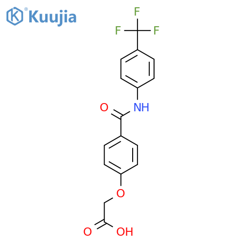 ACETIC ACID, [4-[[[4-(TRIFLUOROMETHYL)PHENYL]AMINO]CARBONYL]PHENOXY]- structure