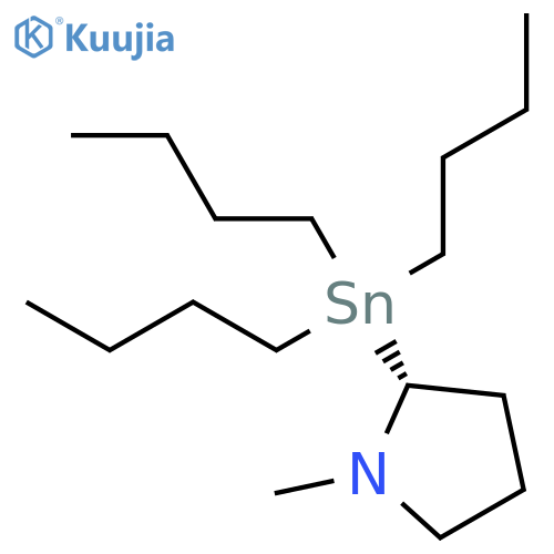 PYRROLIDINE, 1-METHYL-2-(TRIBUTYLSTANNYL)-, (2R)- structure