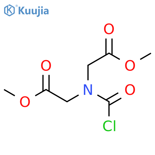 methyl 2-(chlorocarbonyl)(2-methoxy-2-oxoethyl)aminoacetate structure