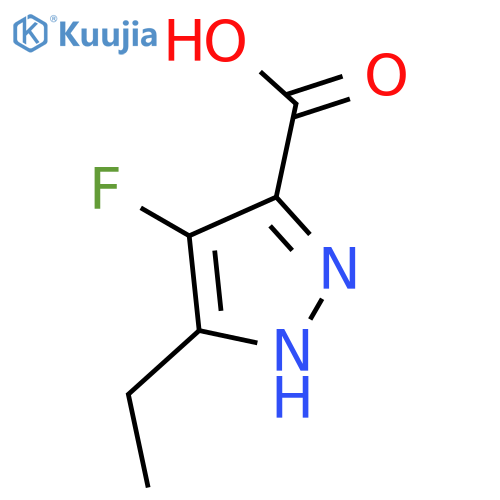 5-ethyl-4-fluoro-1H-Pyrazole-3-carboxylic acid structure