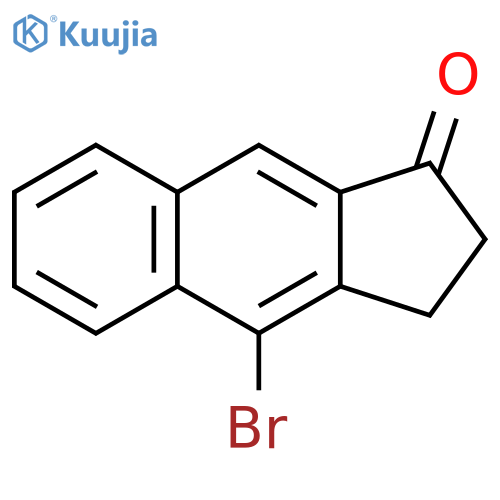 1H-Benz[f]inden-1-one, 4-bromo-2,3-dihydro- structure