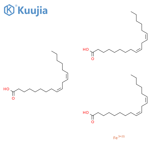 9,12-octadecadienoate, (9Z,12Z)-, iron(3+) salt structure