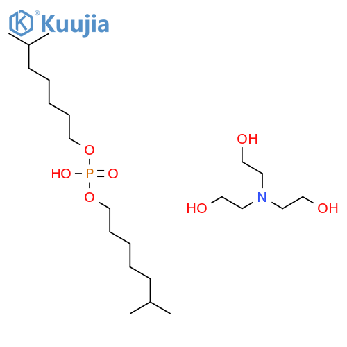 diisooctyl hydrogen phosphate, compound with 2,2',2''-nitrilotriethanol (1:1) structure